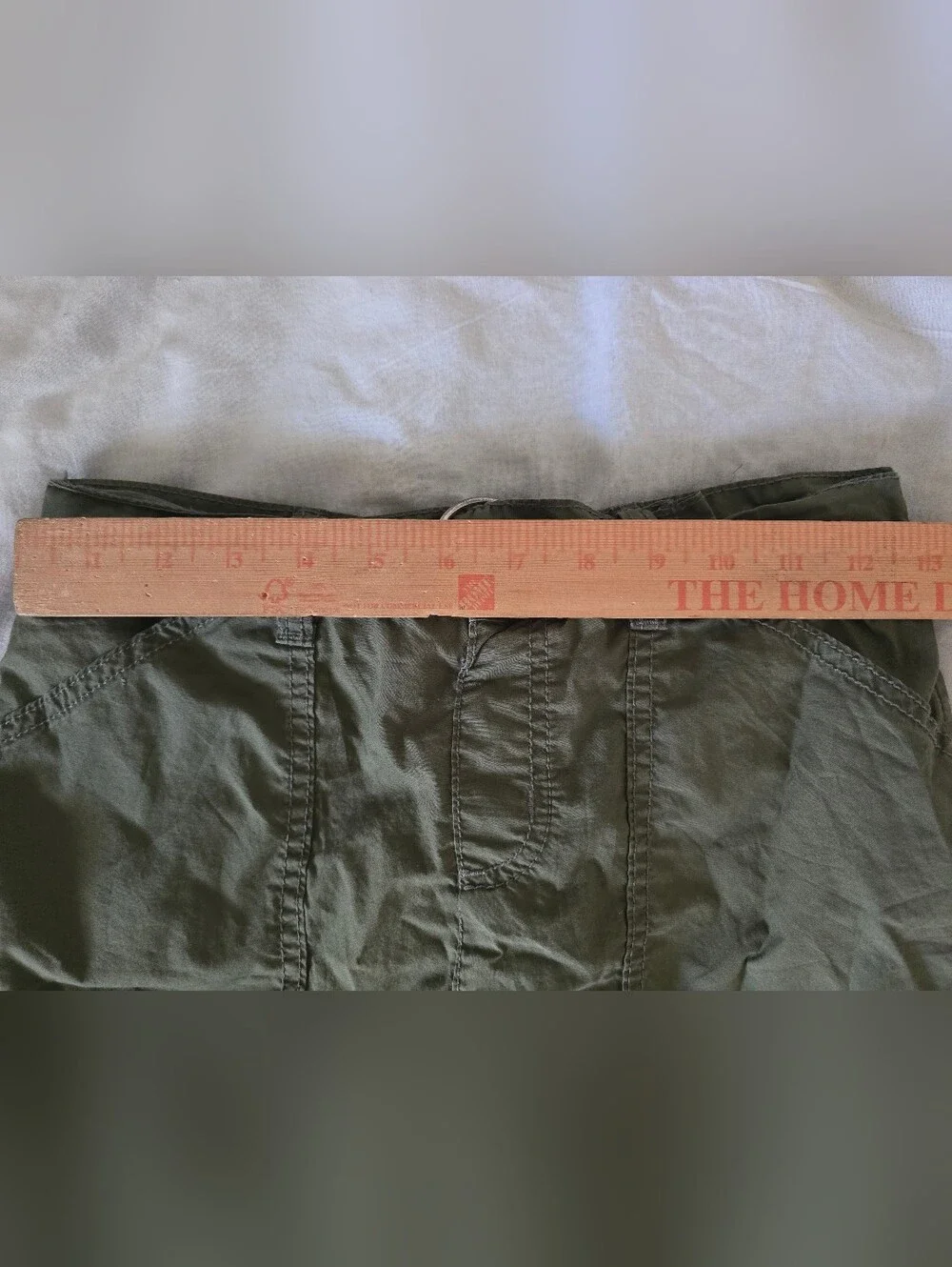 Justice Olive Green Cargo Skirt with Belt Detail